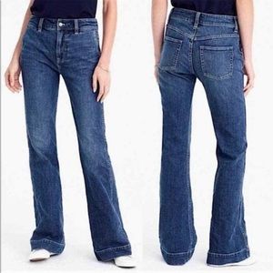 J Crew Wide Leg High Rise Jeans in Tahoe Wash Size 26